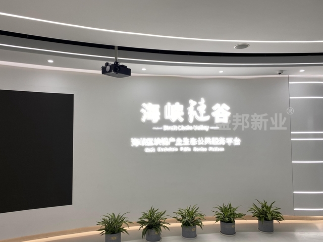 福建区块链展厅-盛邦打造区块链行业展示空间，顺利完工