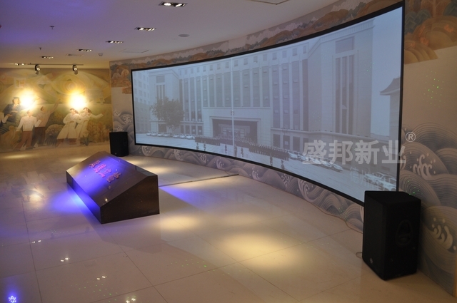 盛邦完工山东德州市人民检察院展厅工程_赢得了参观群众的赞誉